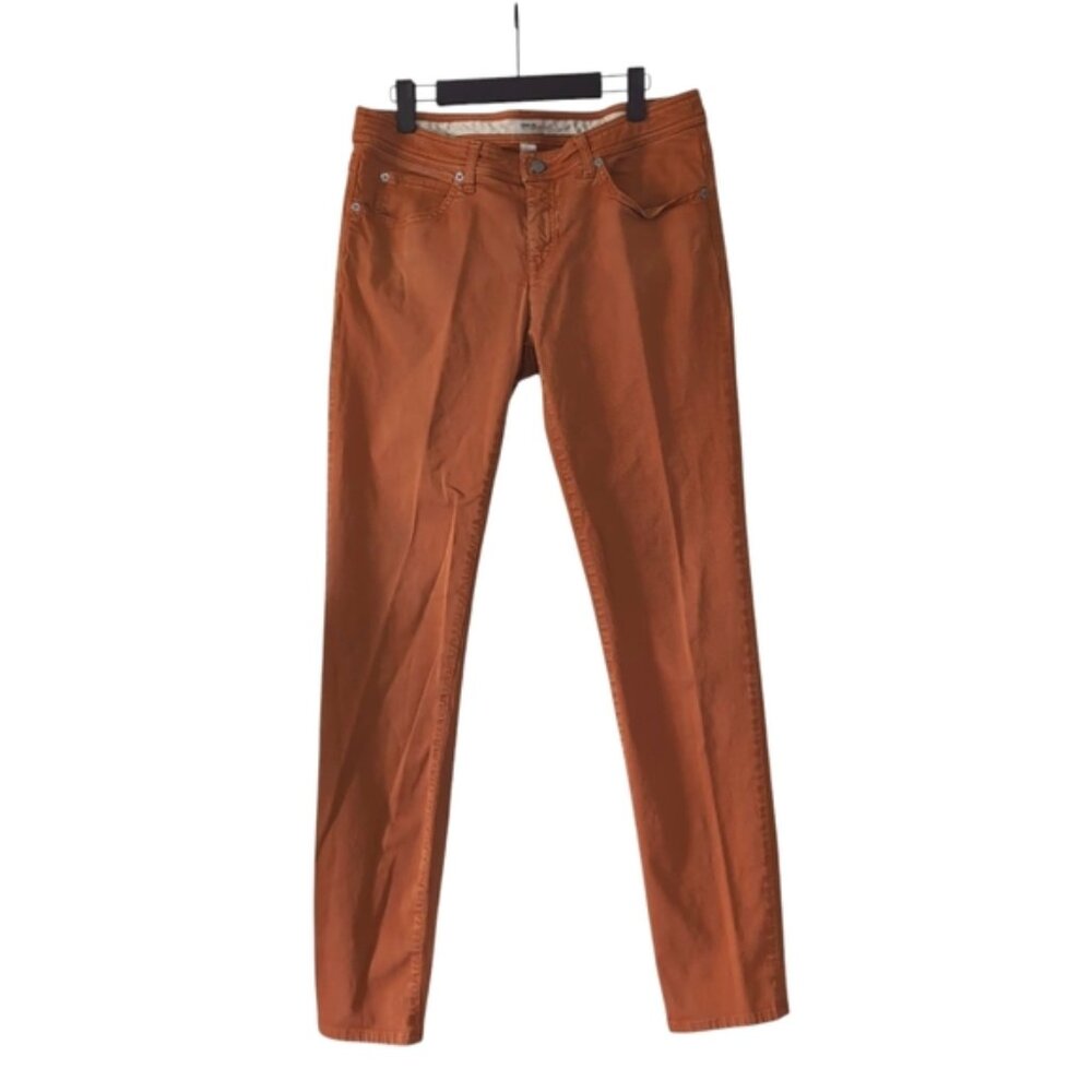 Armani Collezioni Preppy Country Club Burnt Orange Tapered Designer Jeans 31